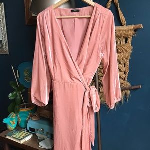 J Crew Velvet Wrap Dress